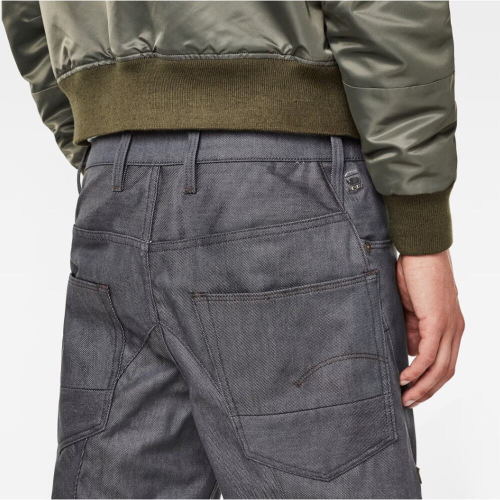 G-Star Raw Men's Lanc 3D Straight Tapered Jeans in Dark Blue Gray Size 36 x 32 - Picture 3 of 12